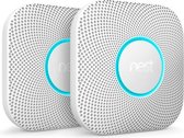 Google Nest Protect - Slimme rook- en koolmonoxidemelder - Met batterij - 2 stuks Google Nest Protect - Slimme rook- en koolmonoxidemelder - Met batterij - 2 stuks