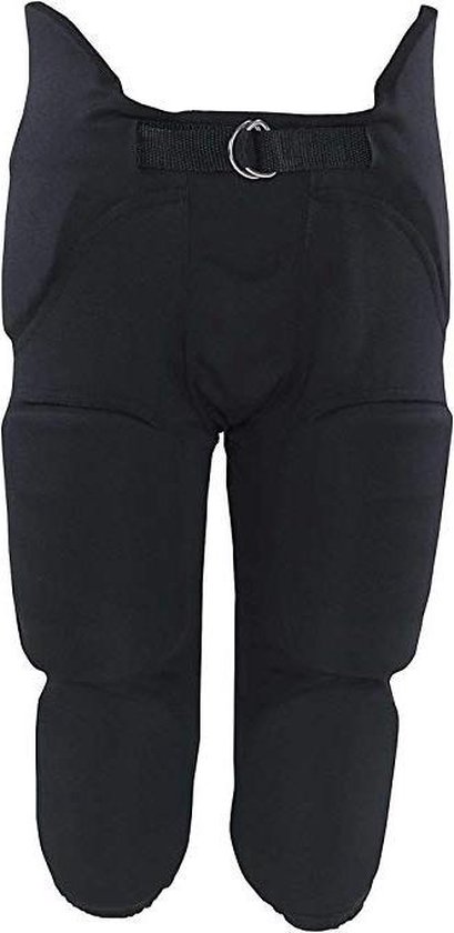 MM - NFL - American Football - Broek Met Geïntegreerde Pads - 7-Pads model - Met Ingenaaide Pads - Zwart -  Kinderen - Youth Small