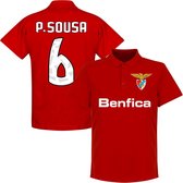 Benfica P. Sousa 6 Team Polo- Rood - XXL