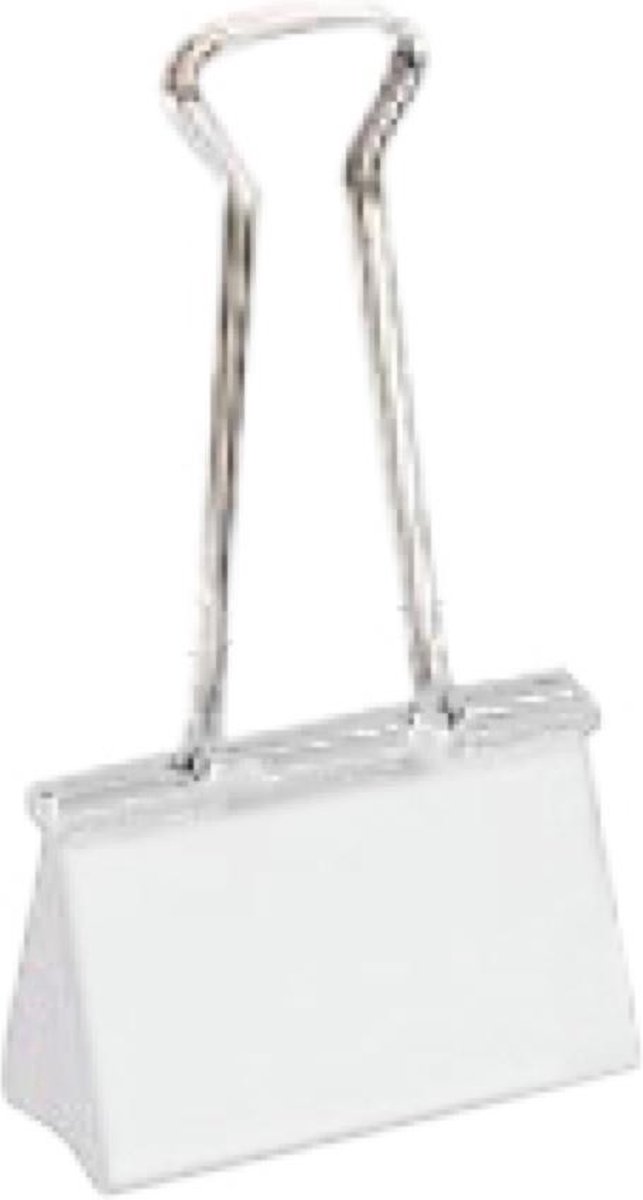 LPC Papierklem Fold back clips wit - 41 mm -50 stuks - foldback clips