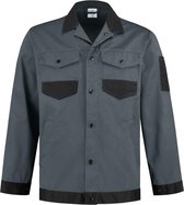 Yoworkwear Veste de travail coton / polyester gris / noir taille XL