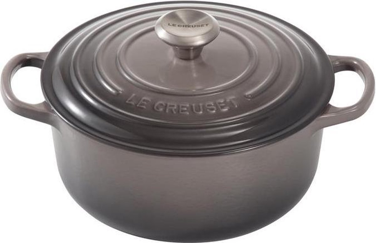 Le Creuset - Signature braadpan rond 28cm Flint