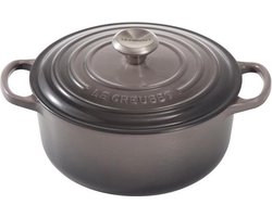 Le Creuset - Signature braadpan rond 28cm Flint