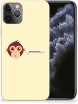 Geschikt voor iPhone 11 Pro Telefoonhoesje met Naam Monkey