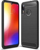 Rugged TPU hoesje voor Motorola Moto E6 Plus - zwart