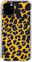 Casetastic Apple iPhone 11 Pro Hoesje - Softcover Hoesje met Design - Leopard Print Yellow Print