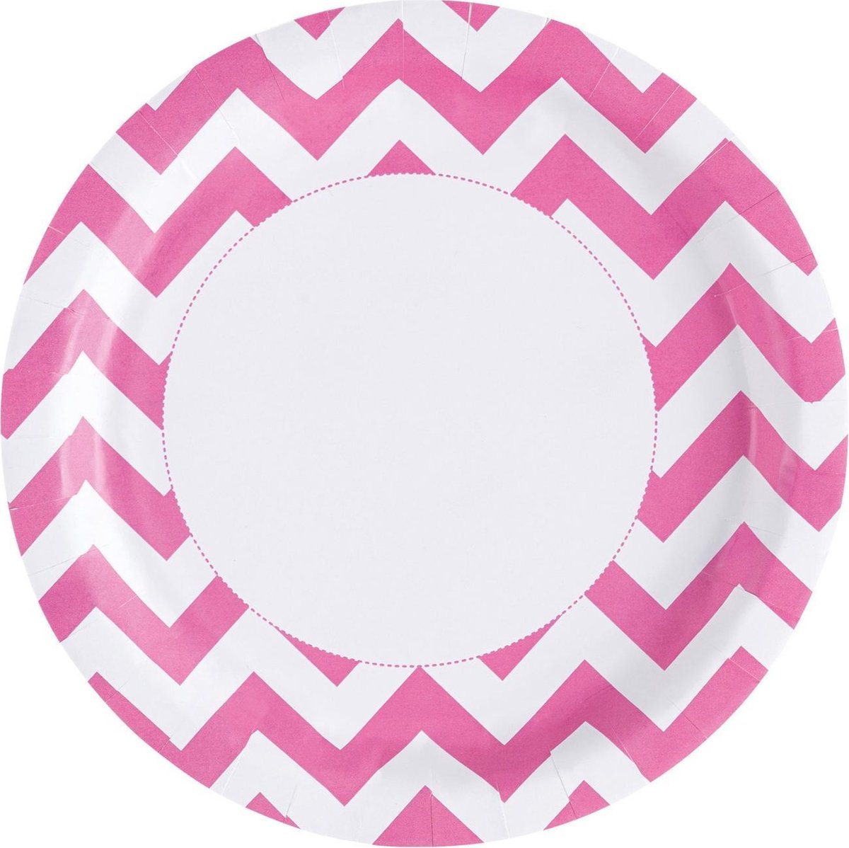Amscan Feestborden Waves 22,8 Cm 8 Stuks Roze