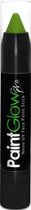 PaintGlow Face paint stick - neon groen - UV/blacklight - 3,5 gram - schmink/make-up stift/potlood