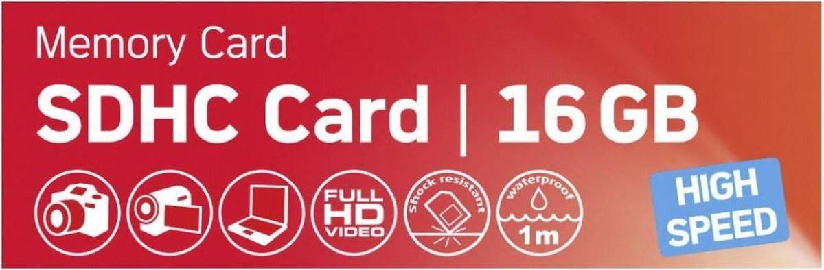 Agfa Photo SDHC kaart 16GB High Speed Class 10 UHS I U1 V10