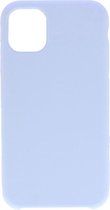 Shop4 - iPhone 11 Pro Hoesje - Zachte Back Case Mat Licht Blauw