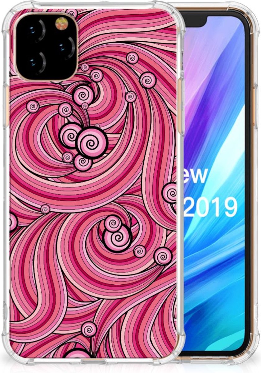 Apple iPhone 11 Pro Max Back Cover Swirl Pink