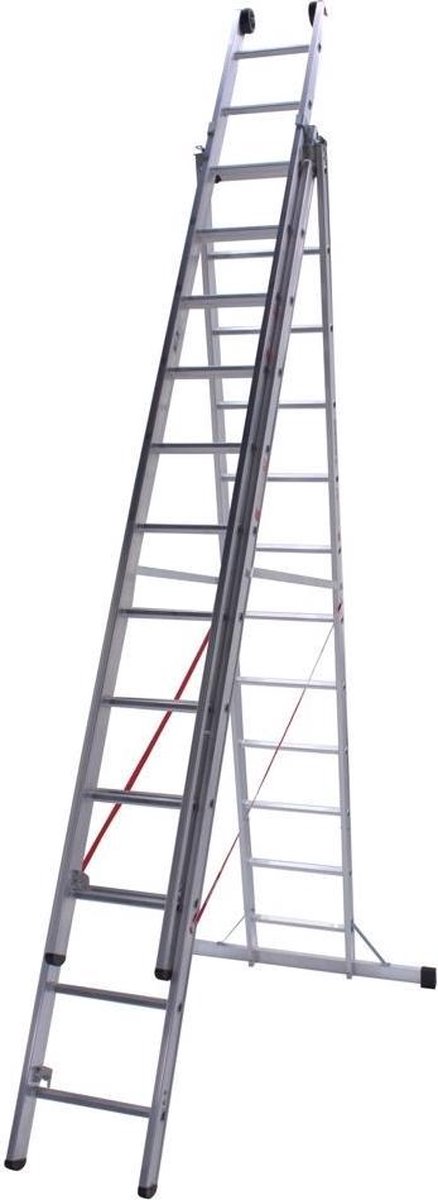 Ladder driedelig recht 3x12 sporten