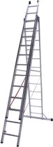Ladder driedelig recht 3x12 sporten