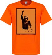 Totti Silhouette T-Shirt - Oranje - 3XL