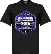 Real Madrid Los Blancos Milano Finale T-Shirt 2016 - XS