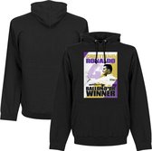 Ronaldo 4 Times Ballon D'Or Real Madrid Hooded Sweater - Zwart - S