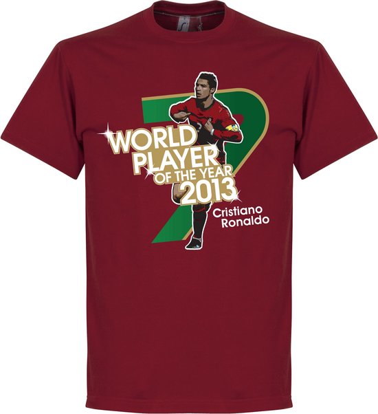 Ronaldo 2013 World Player Of The Year T-Shirt - Rood - S