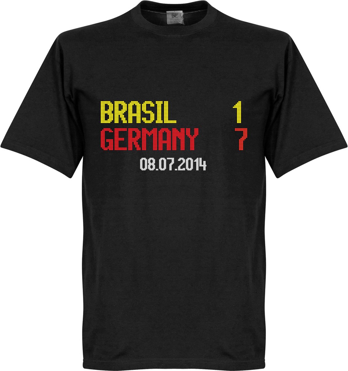 Brazilië - Duitsland 1-7 Scoreboard T-Shirt - XXL