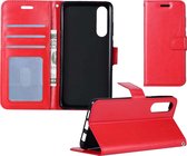 Samsung Galaxy A50 Hoesje Bookcase Flip Hoes Wallet Cover - Rood
