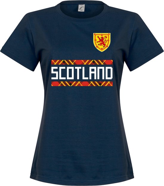 Schotland Dames Team T-Shirt - Navy - S