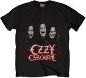 Ozzy Osbourne Heren Tshirt -M- Crows & Bars Zwart