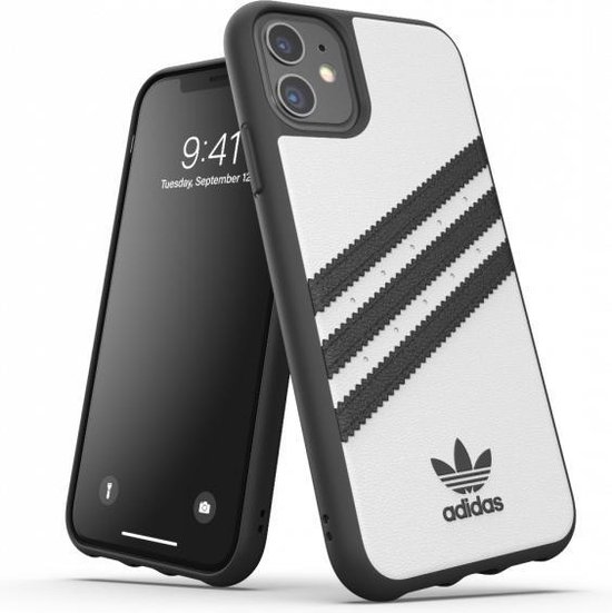 bol.com | adidas Originals kunststof hoesje voor iPhone 11 - wit met zwart