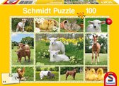 Schmidt puzzel Jonge Boerderijdieren - 100 stukjes - 6+