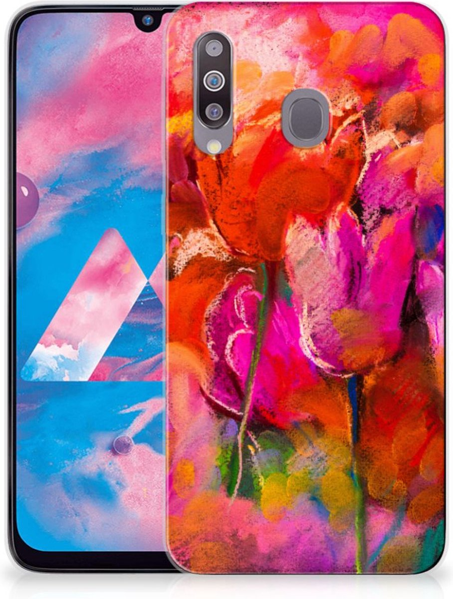 Hoesje maken Samsung Galaxy M30 Tulips