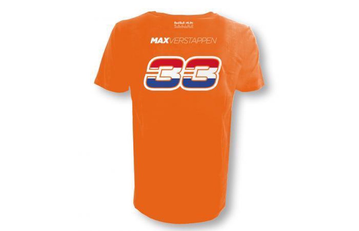 Red Bull Racing Max Verstappen shirt oranje S | bol.com