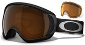 Oakley Canopy -  Goggle / Skibril - 2 Lens - Matte Black / Black Iridium & Persimmon