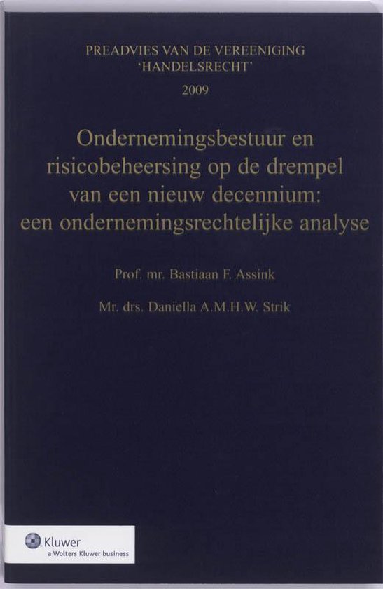 Ondernemingsbestuur en risicobeheersing op de drempel van ee ... - cover