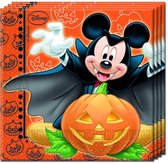 Procos Servetten Mickey Halloween Multicolor 33 X 33 Cm 20 Stuks