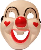 ORIGINAL CUP - Lachend clown led masker voor volwassenen