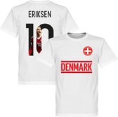 Denemarken Eriksen 10 Gallery Team T-Shirt - Wit - XS