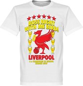 Liverpool Boss Night Champions of Europe 2019 T-Shirt - Wit - XS