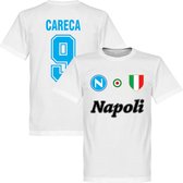 Napoli Careca 9 Team T-Shirt - Wit - 5XL