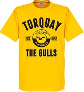 Torquay Established T-Shirt - Geel - XS