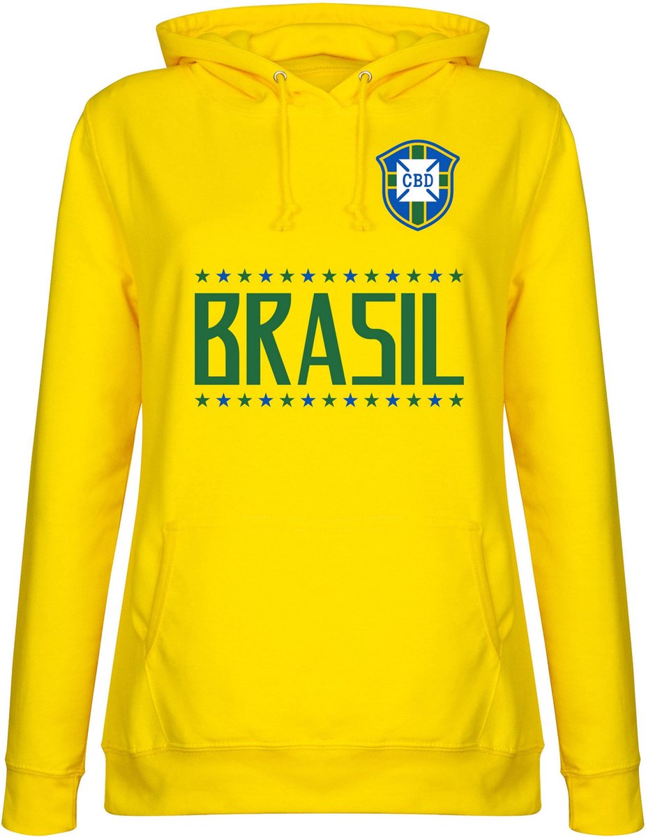 926x1200.jpg Brazilië Team Dames Hoodie - Geel - XL - Afbeelding 1