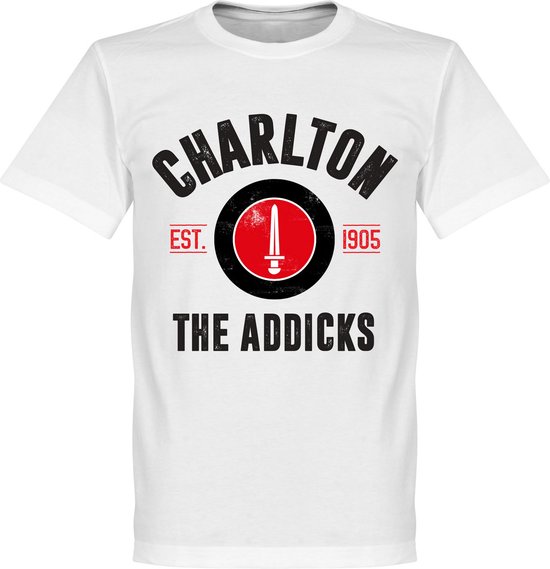 Charlton Athletic Established T-Shirt - Wit - XXXL