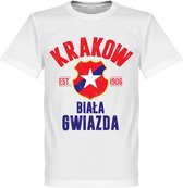 Wisla Krakow Established T-Shirt - Wit - XXL