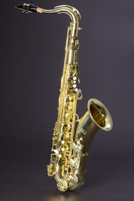 Saxophone Soprano Sib Or Laqué Laiton Saxophone avec Étui à