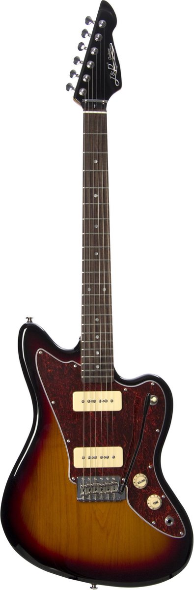 J & D JM30 RW SB Sunburst - Elektrische gitaar