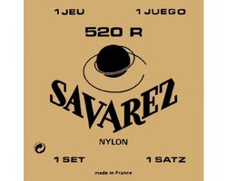 snarenset klassieke gitaar - 520-R - Rouge rectified nylon traditional basses normal tension