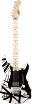 EVH Striped Series WBS White/Black Stripes - ST-Style elektrische gitaar
