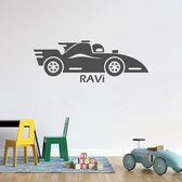 Muursticker Raceauto met naam | Muurstickers kinderkamer | Kinderkamer wanddecoratie | kinderkamer muur | Muur sticker kind | Muursticker laten maken