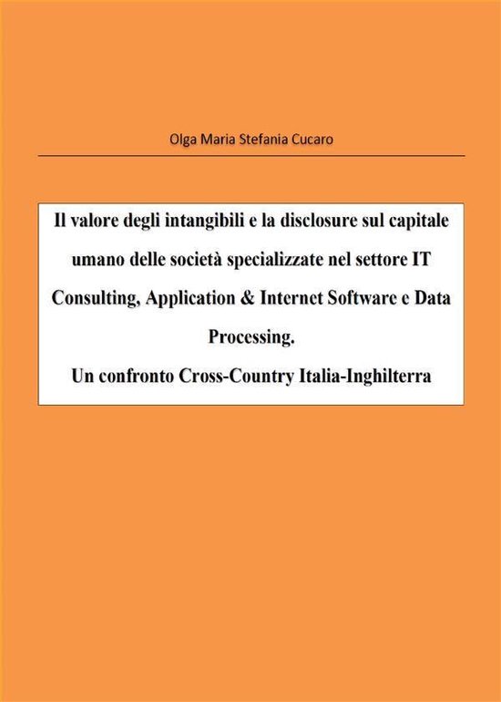 Il valore degli intangibili e la disclosure sul capitale uma ... - cover