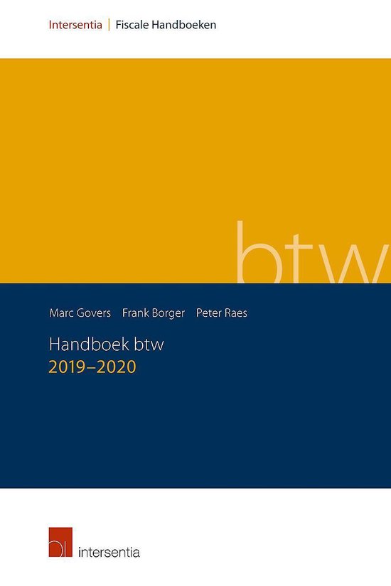 Handboek btw 2019-2020 - cover