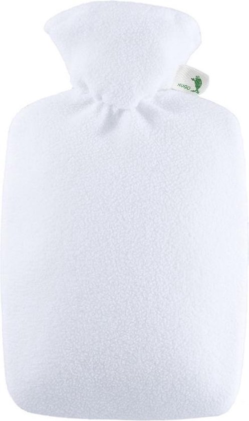 Kruik fleece wit met inhoud van 1,8 liter - Warmwaterkruiken met fleece  hoes/kruikenzak | bol.com
