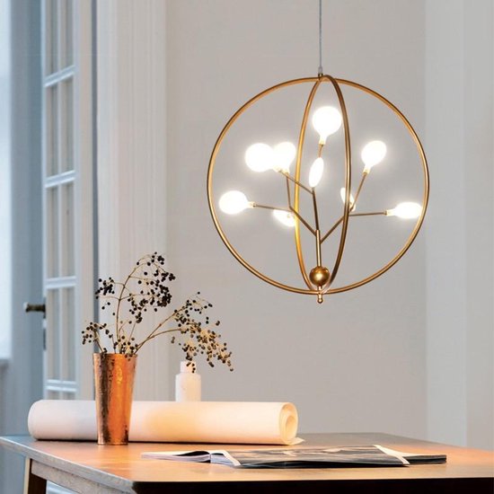 Freelight Hanglamp Rosa Rose-Goud - Amber Dim to Warm incl. Comfortlift 20 cm kopen bij