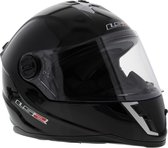 LS2 FF392 Helm Single Mono glans zwart kinder maat S 47-48 cm (motorhelm & scooterhelm)